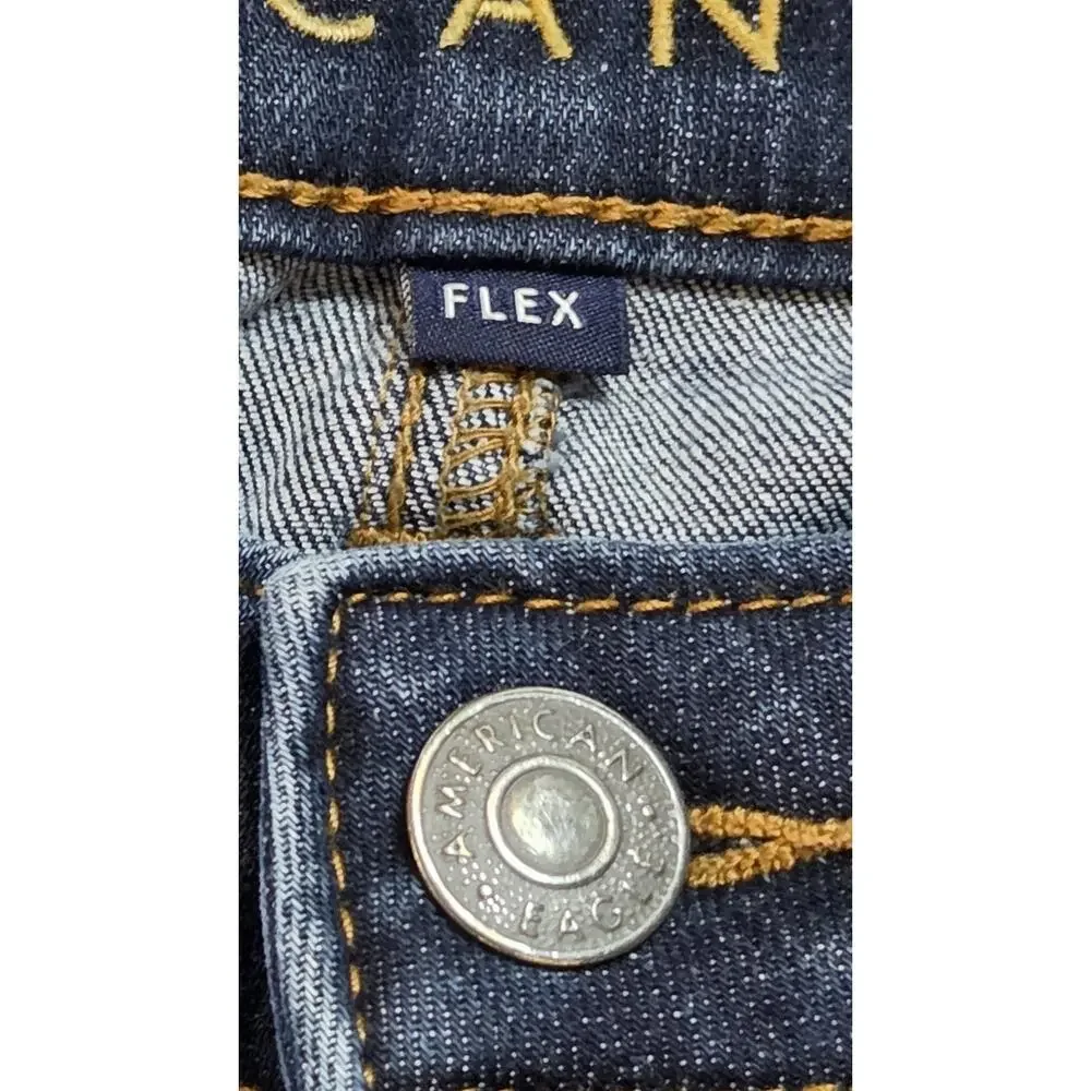 American Eagle Men's Size 32x30 (actual30x29) Flex Skinny Straight Jeans Dark